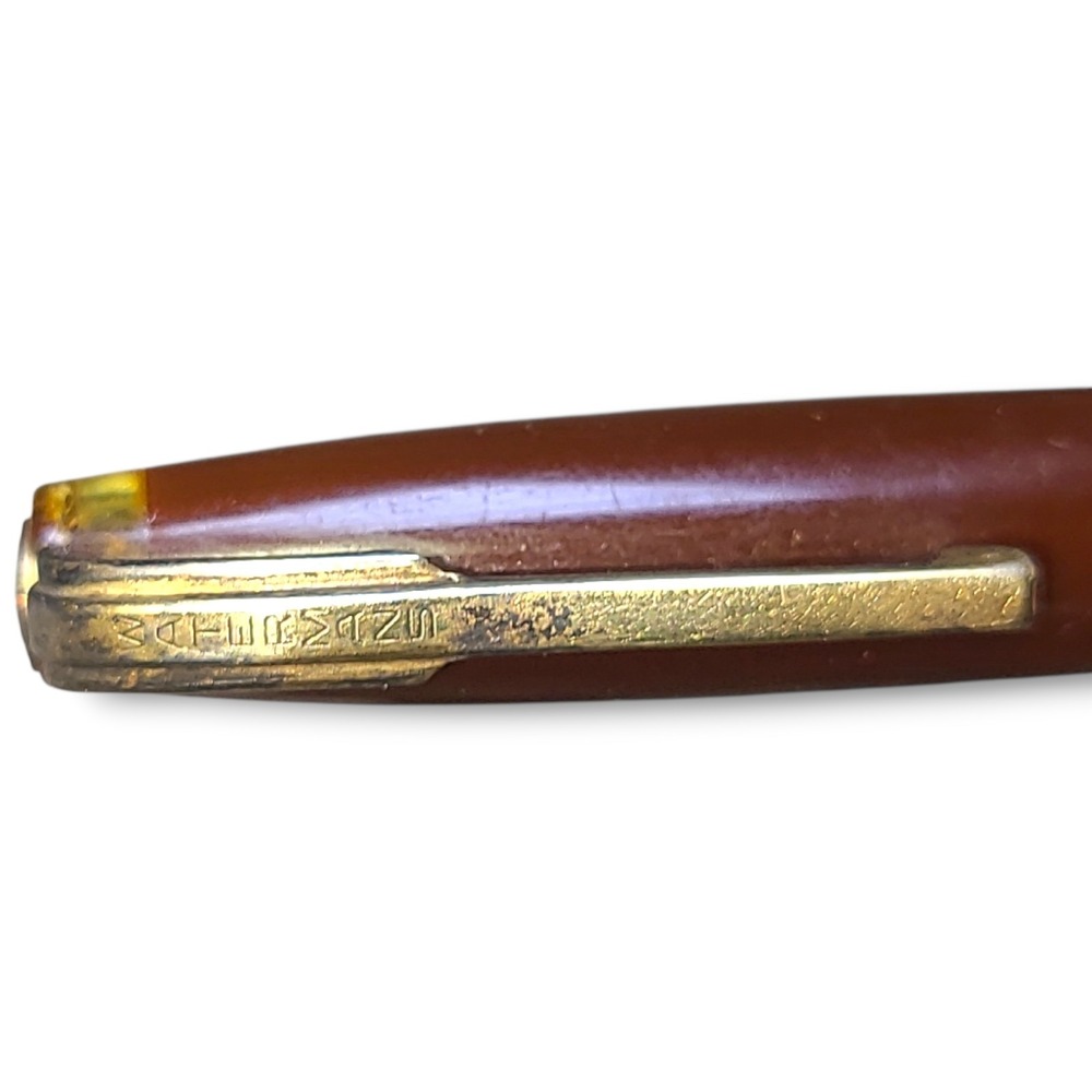 Vintage Waterman's Mechanical Pencil Burgundy Celluloid Gold Tone Trim 1940s